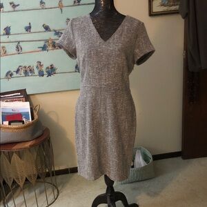 Banana Republic Charcoal tweed dress
